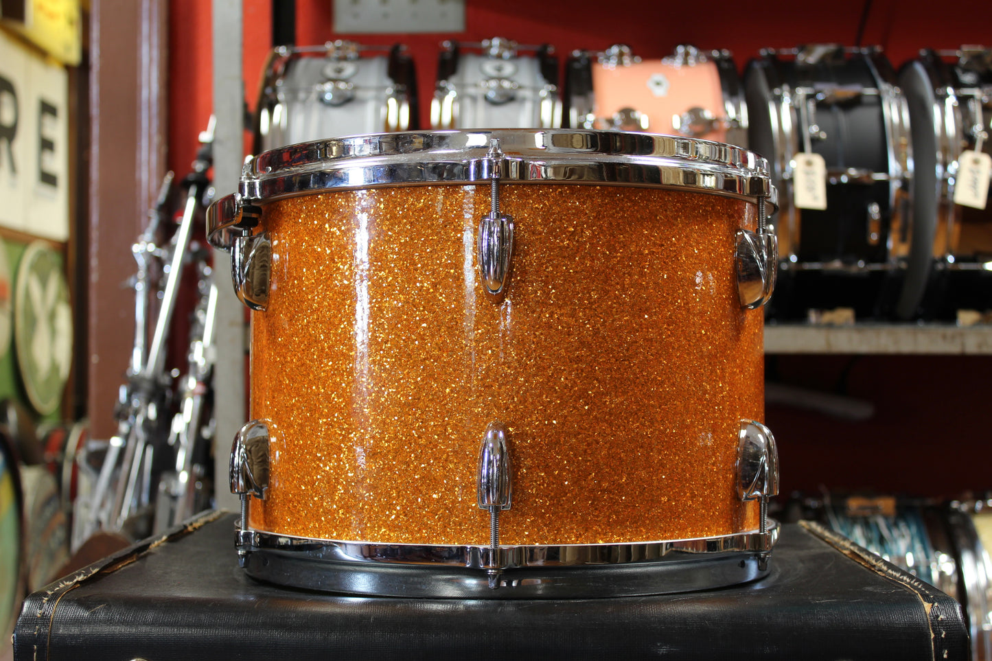 Gretsch USA Custom in Gold Glass Glitter 14x22 8x12 9x13 10x14 16x16