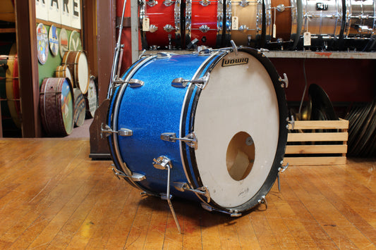 1960s Ludwig Hollywood Outfit in Blue Sparkle 14x22 8x12 9x13 16x16