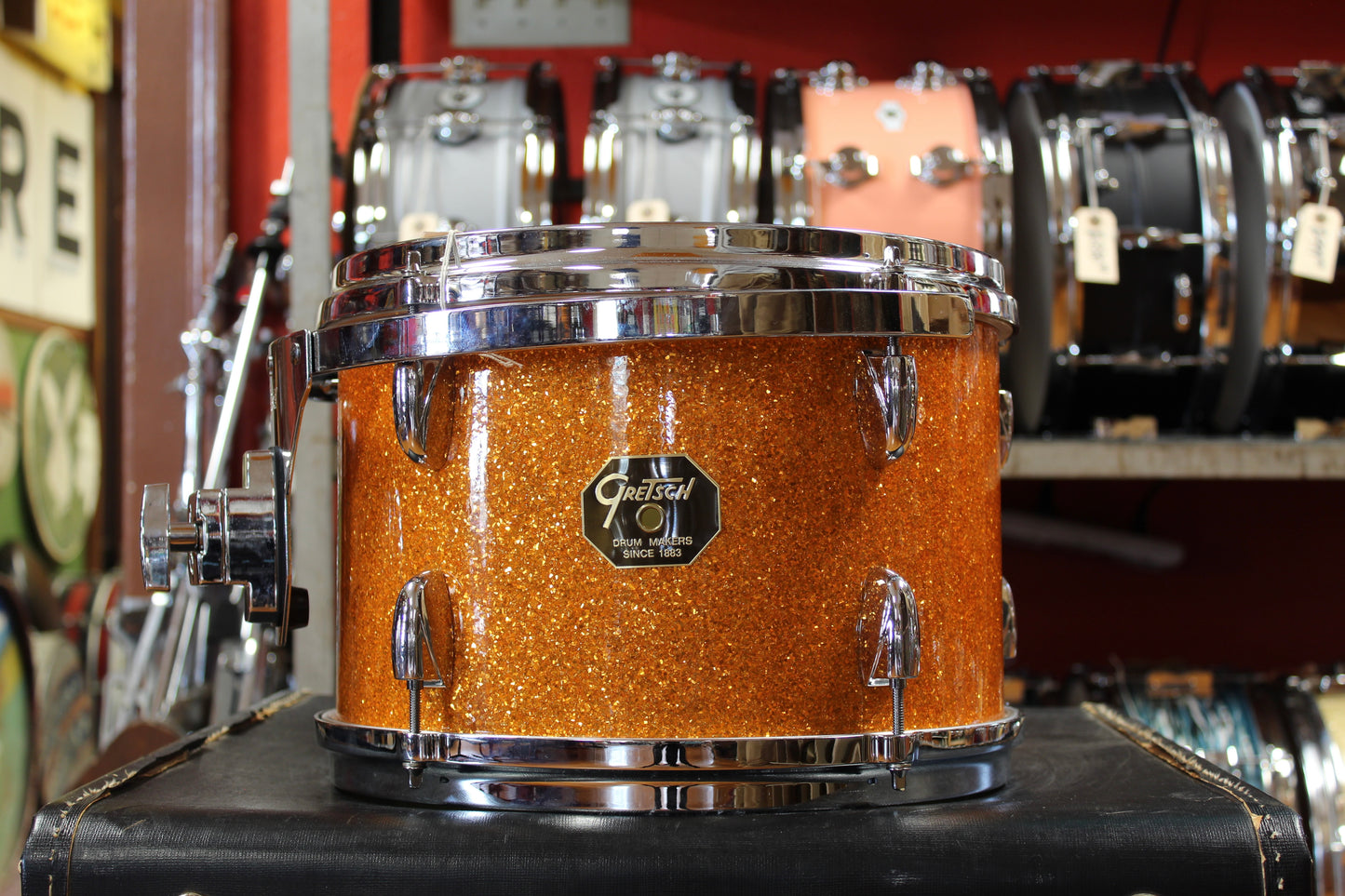 Gretsch USA Custom in Gold Glass Glitter 14x22 8x12 9x13 10x14 16x16