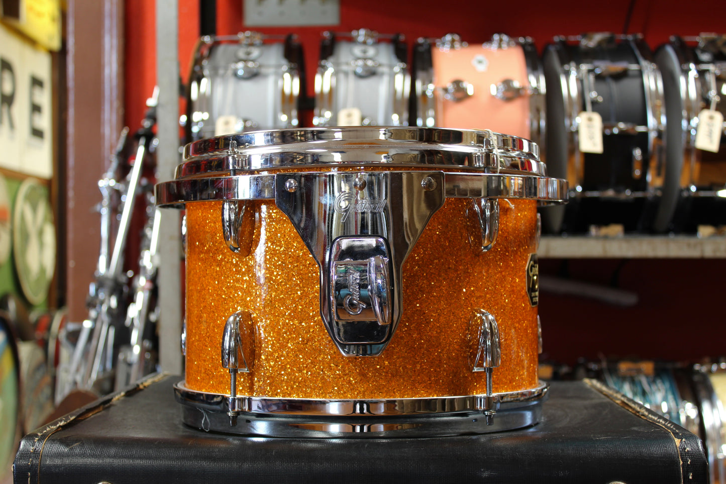 Gretsch USA Custom in Gold Glass Glitter 14x22 8x12 9x13 10x14 16x16