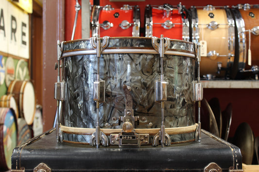 1937 Leedy Broadway Swingster Parallel 8x14 Snare Drum in Black Diamond Pearl