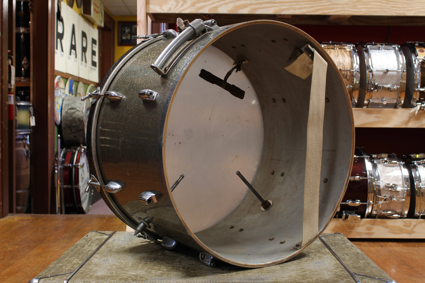 1950s Gretsch 14x22 Bass Drum in Starlight Sparkle