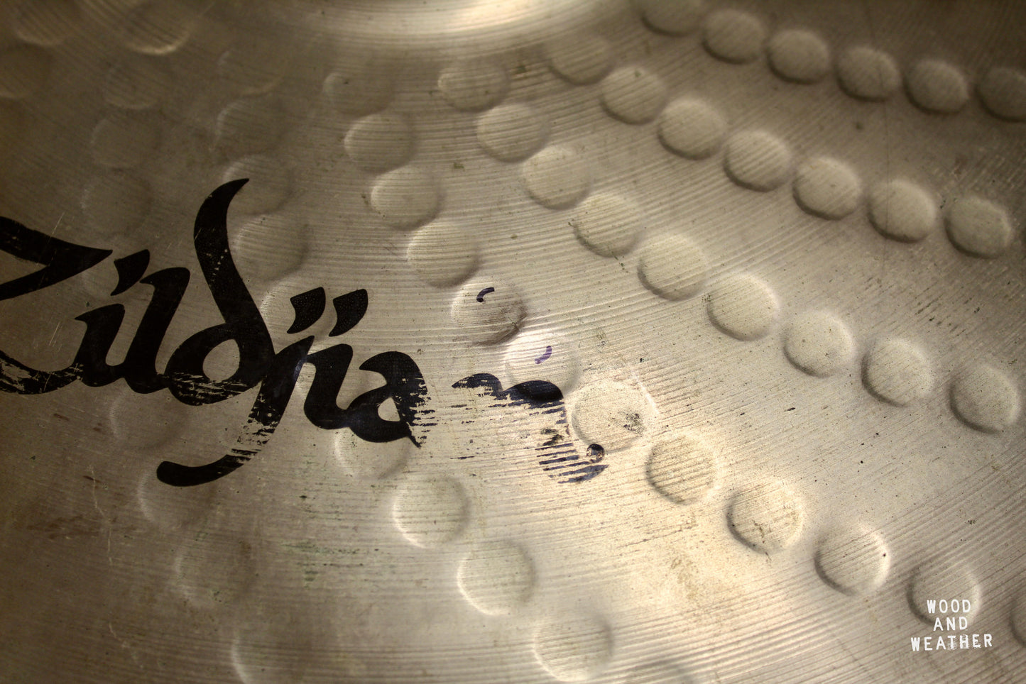 Used Zildjian 19" Z Custom Rock Crash Cymbal 2170g - CRACKED