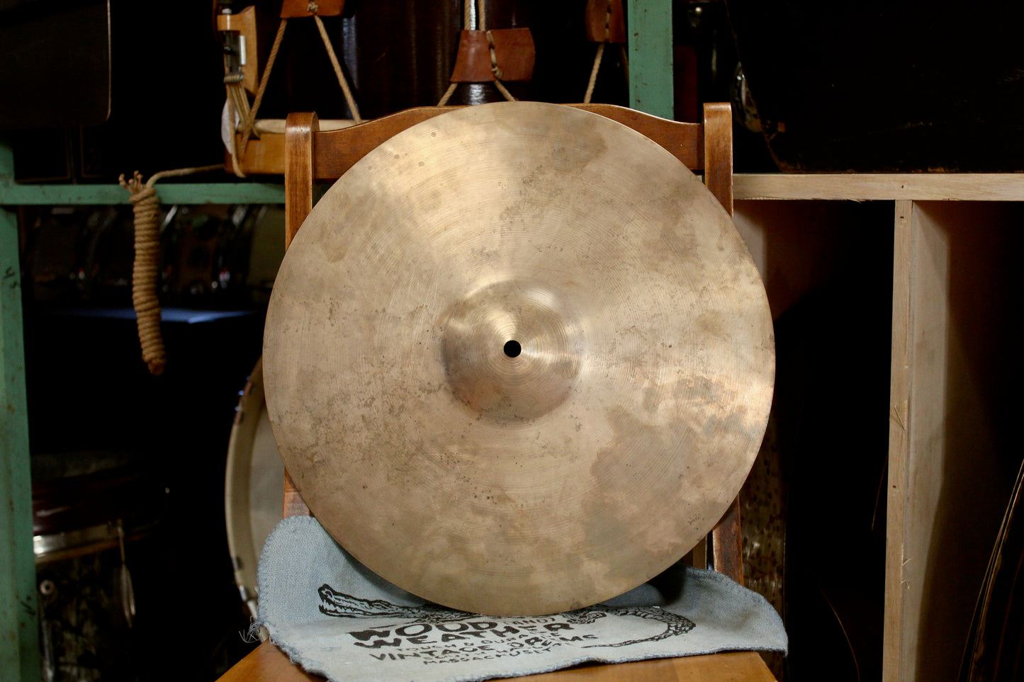 1950s A. Zildjian 14" Trans Stamp Single Hat 709g