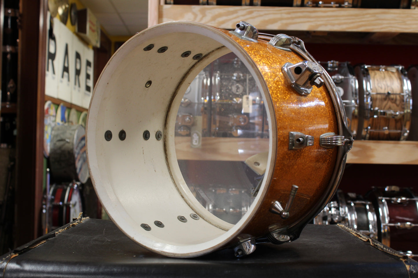 1960s Ludwig 8x12 Tom in Sparkling Gold Pearl