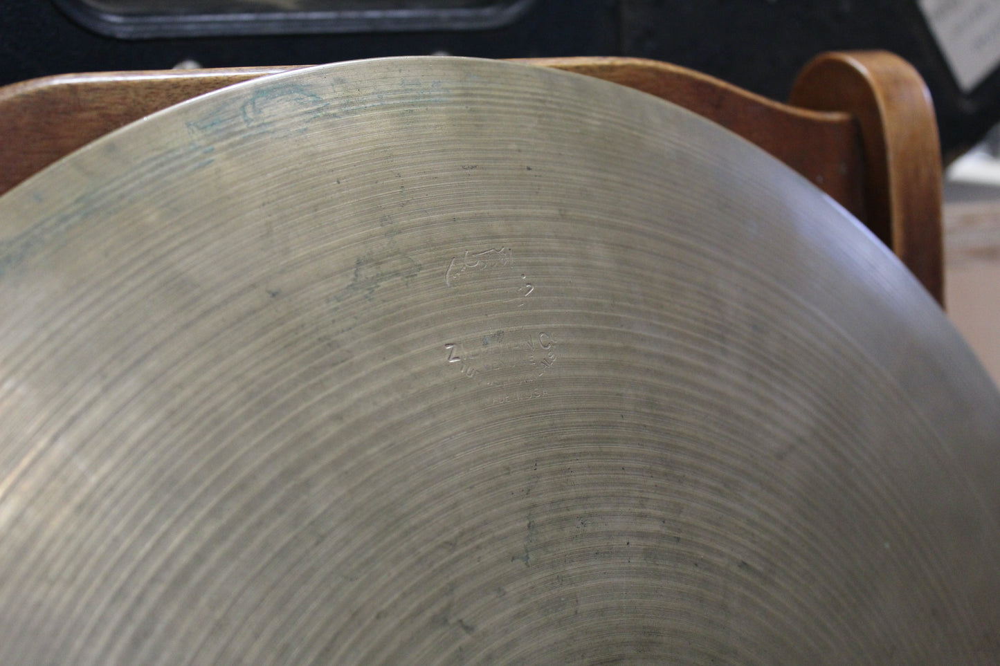 1940s A. Zildjian 14" Trans Stamp Single Hat 1247g