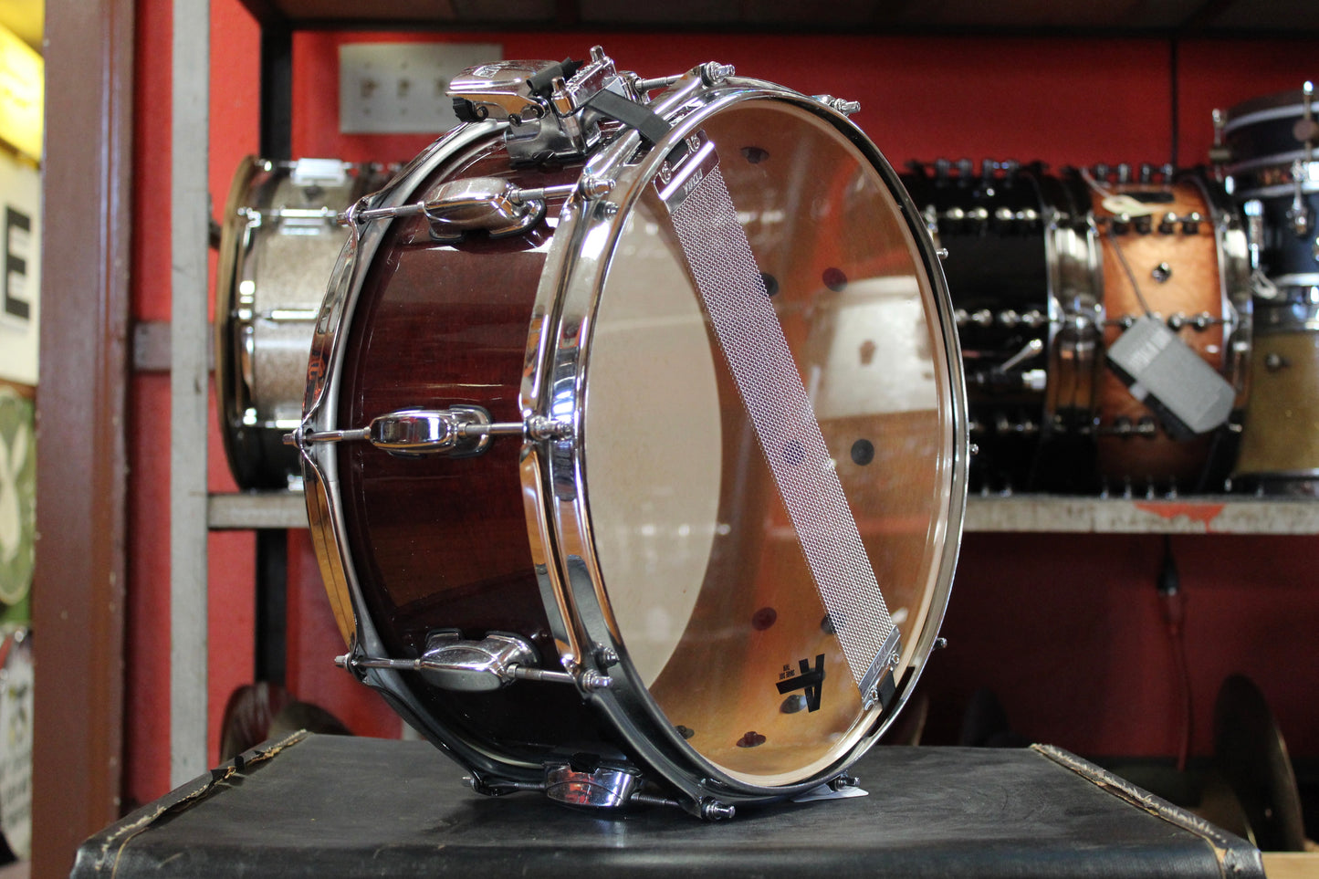 Tama 6.5x14 Artwood Birch Snare Drum in Cherry Wine Lacquer