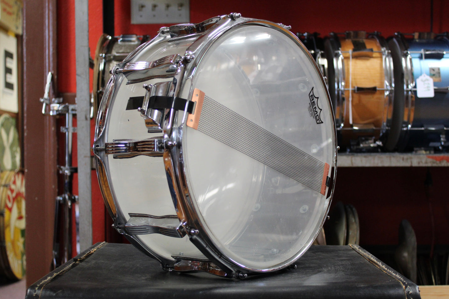 Ludwig 6.5x14 Clear Vistalite Snare Drum