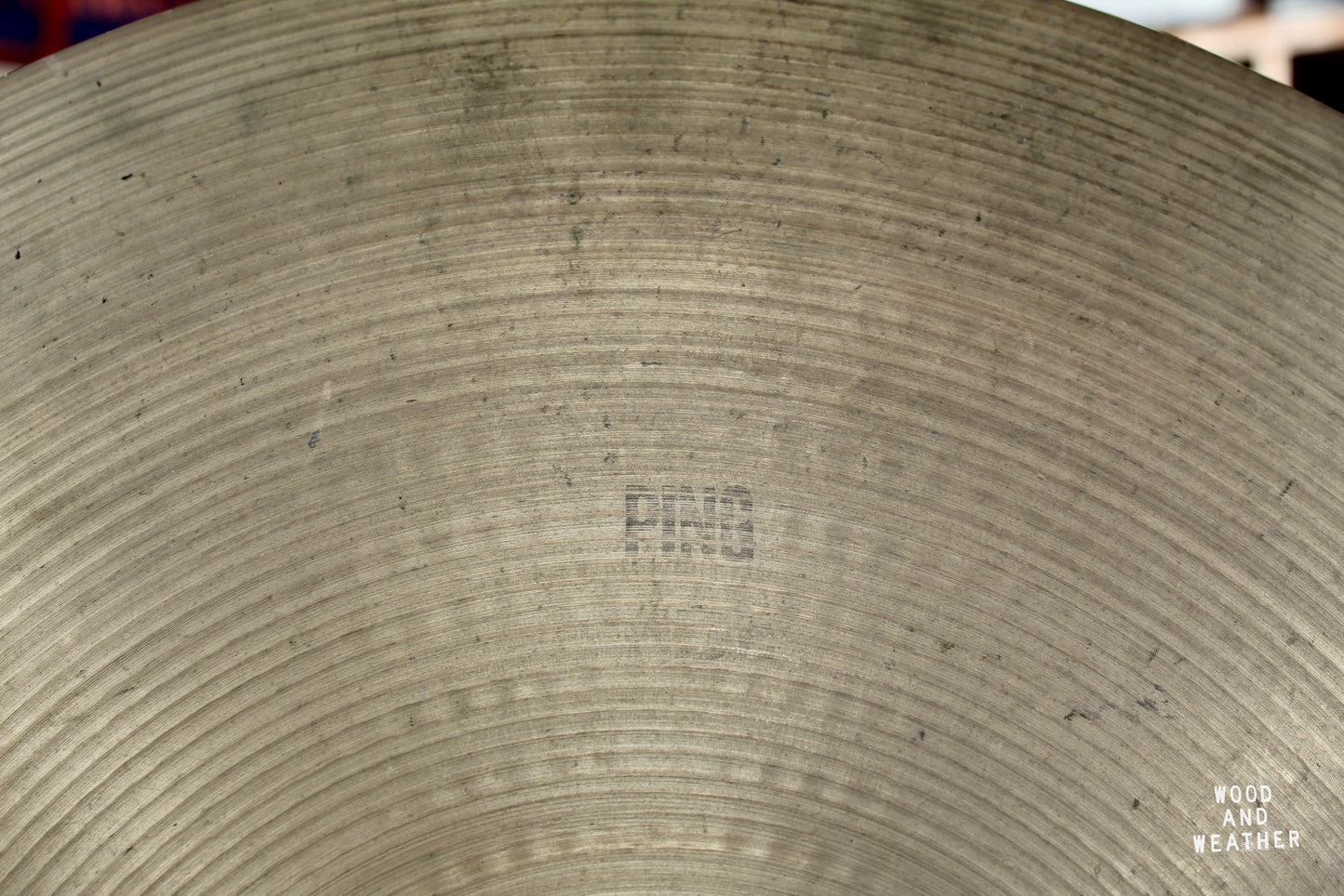 1970s A. Zildjian 20" Ping Hollow Logo Ride Cymbal 2850g