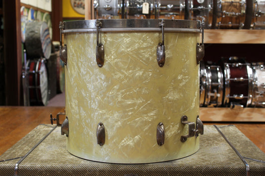 1940s WFL 14x16 Floor Tom in White Marine Pearl