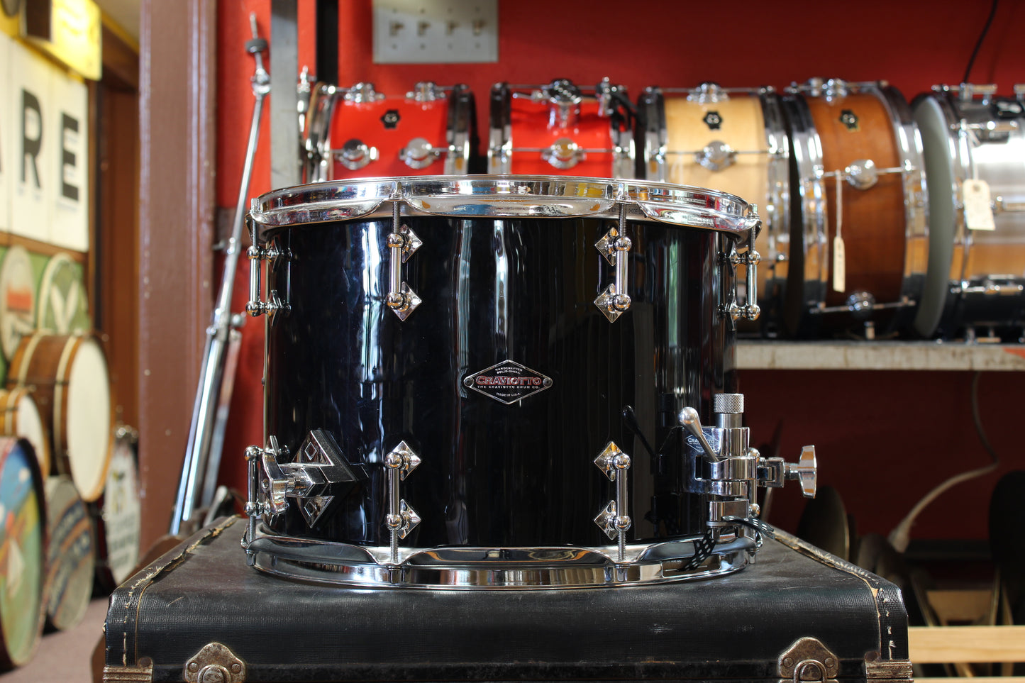 2007 Craviotto 9.5x14 Maple Ballad Snare Drum in Jet Black
