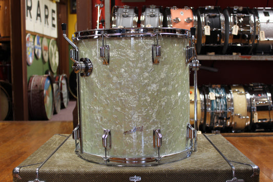 1960s Rogers 16x16 Holiday Floor Tom in White Marine Pearl