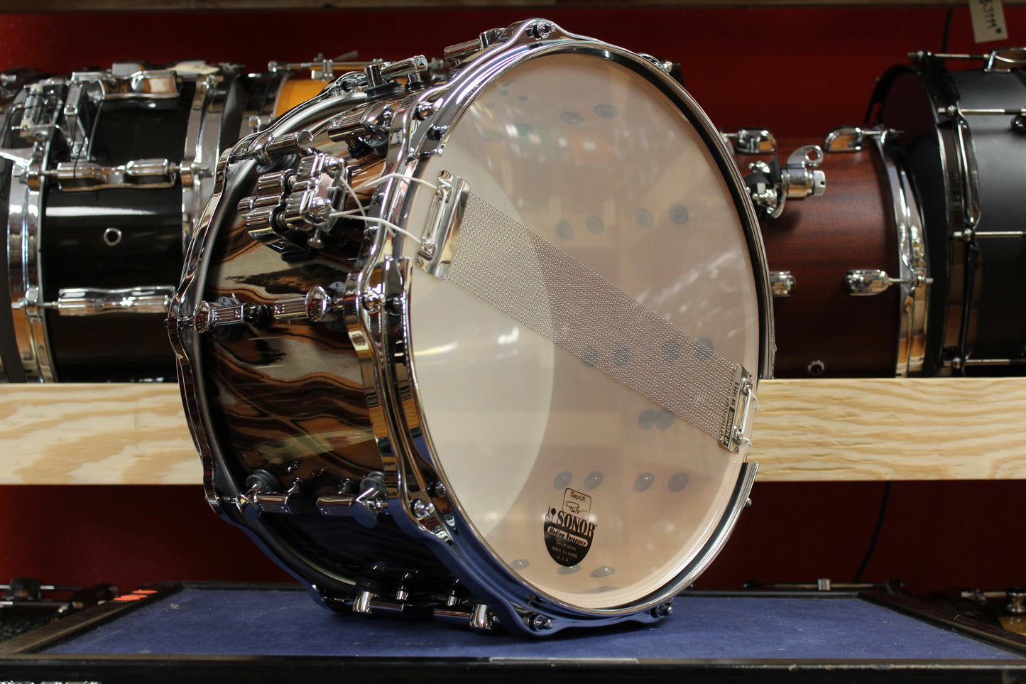 Sonor SQ2 Heavy Beech Snare Drum in Elder Tree High Gloss 8"x14"