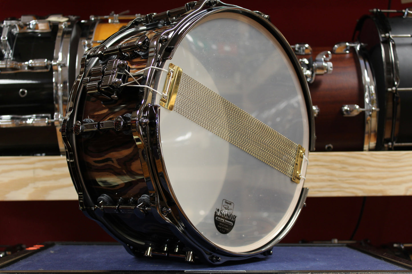 Sonor SQ2 Heavy Maple Snare Drum in Elder Tree High Gloss 7"x14"
