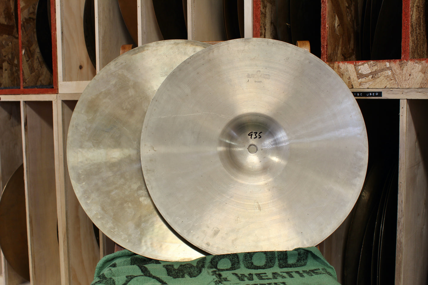 1960s Paiste 14" Stanople Hi-Hats 878/935g
