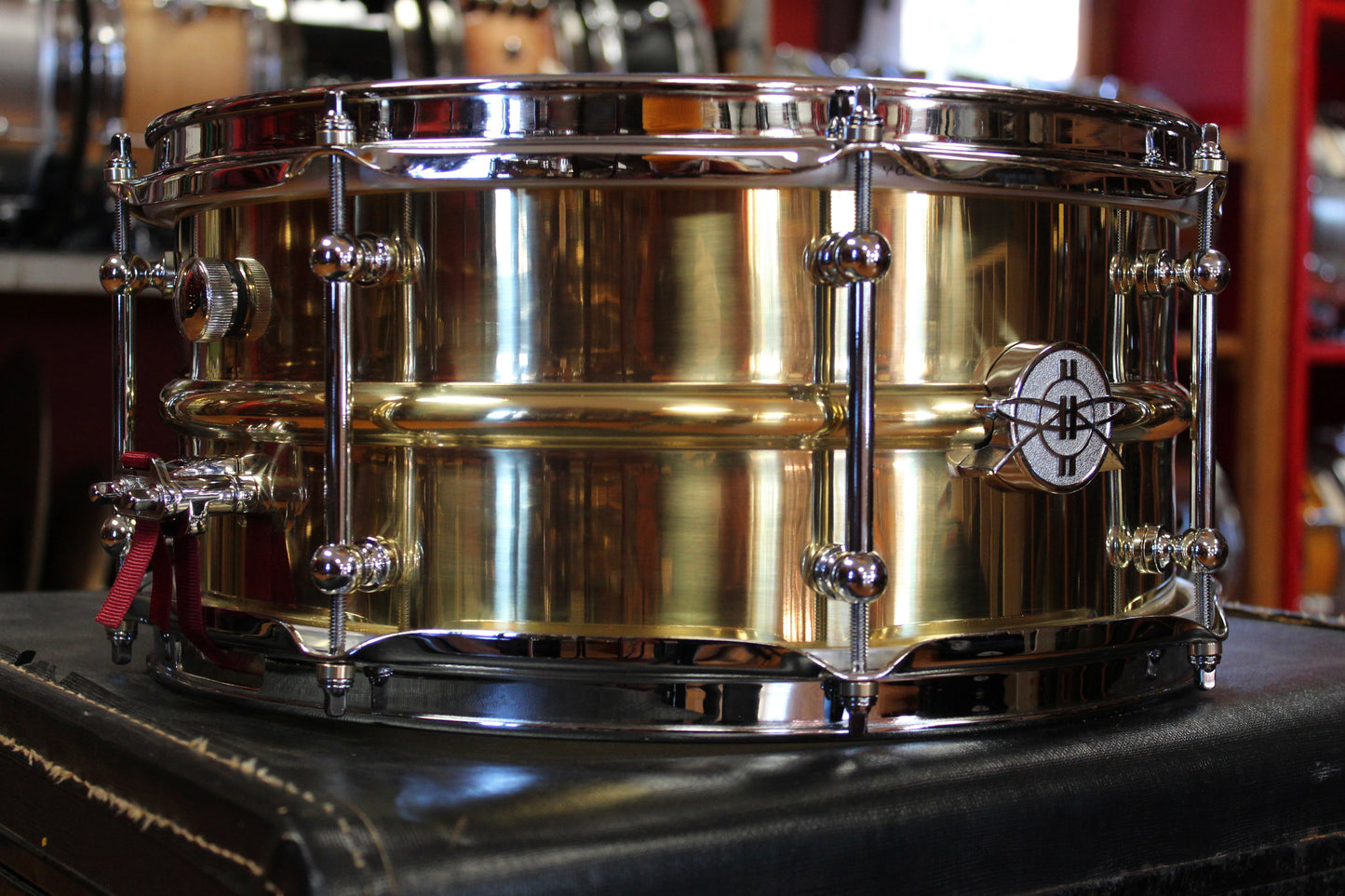 Dunnett 6.5x14 Model 2N Polished Brass Snare Drum