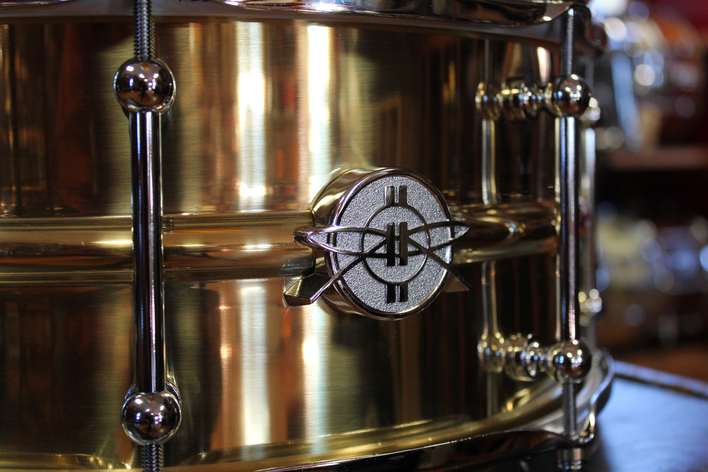 Dunnett 6.5x14 Model 2N Polished Brass Snare Drum