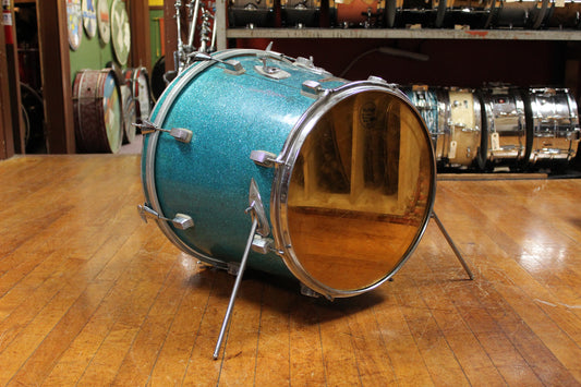 1960s Trixon Telstar Style Outfit in Aqua Blue Sparkle 16x20/16 8x13 16x16