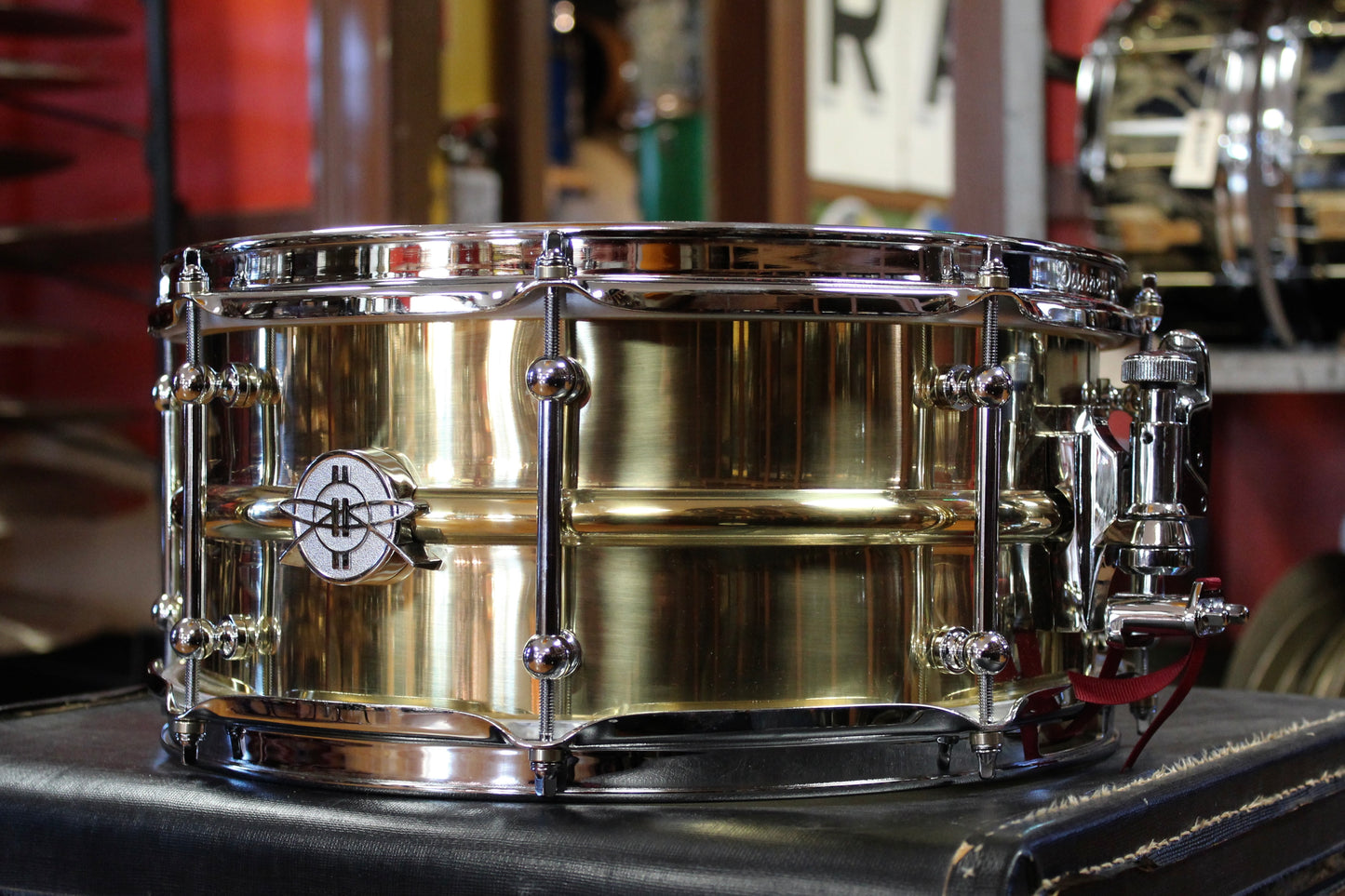Dunnett 6.5x14 Model 2N Polished Brass Snare Drum