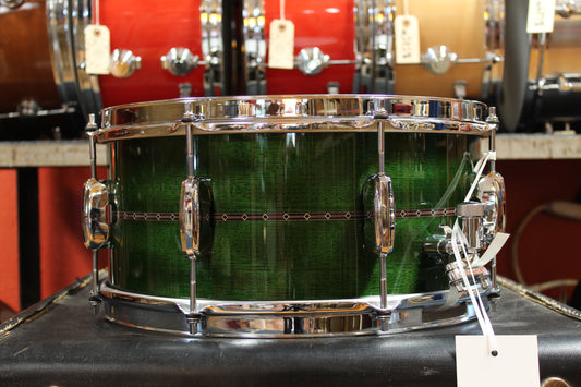 Tama Simon Phillips 6.5x14 Signature Snare Drum in Green Lacquer