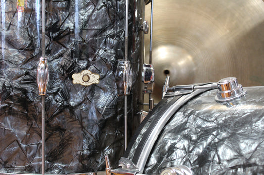 1960s Camco Oaklawn Bop kit in Black Diamond Pearl 14x18 14x14 8x12