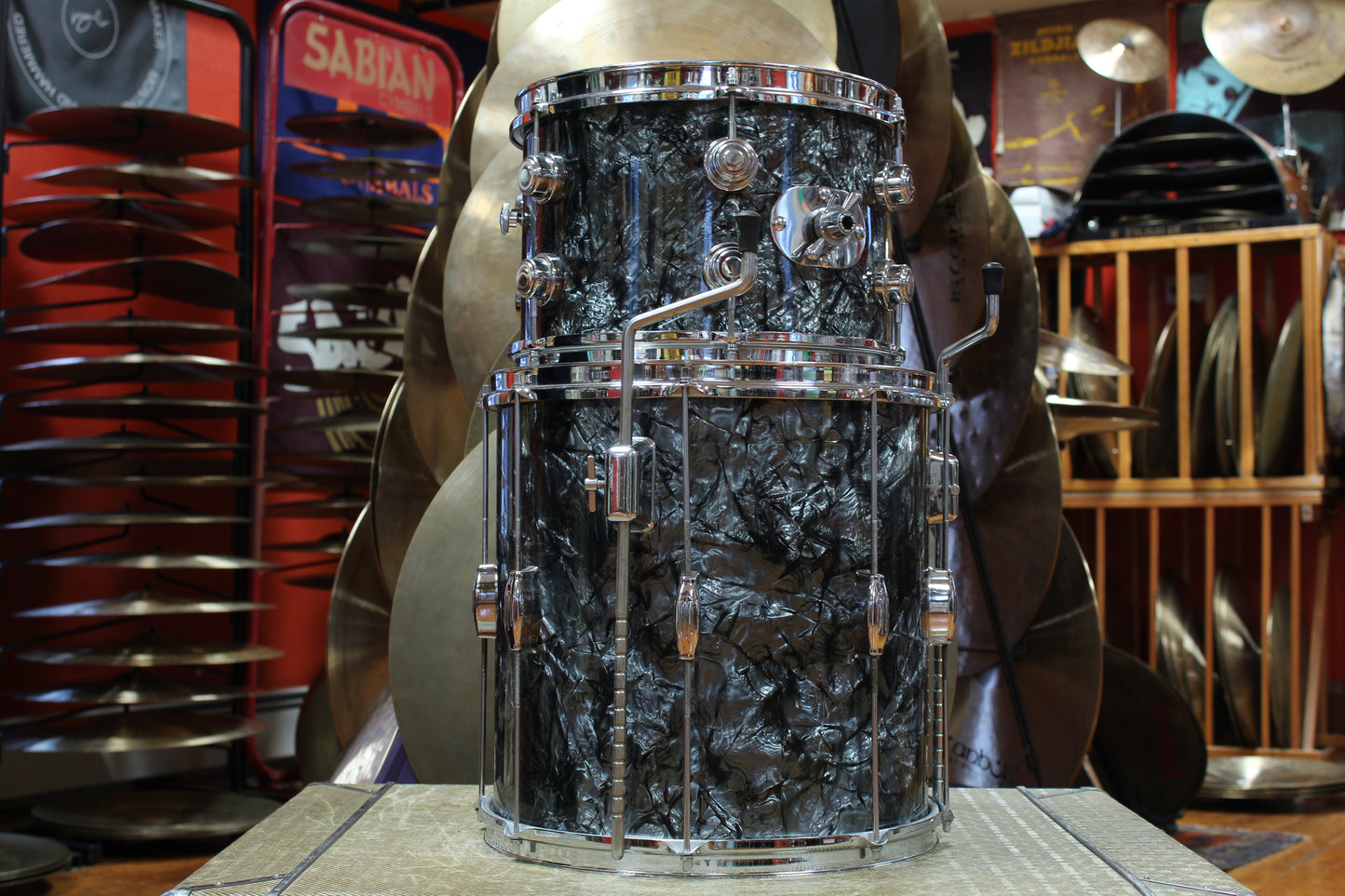 1960s Camco Oaklawn Bop kit in Black Diamond Pearl 14x18 14x14 8x12