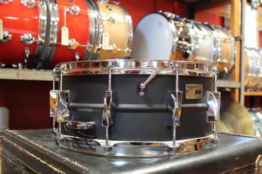 Canopus Jet Black 6x14 Aluminum Alloy Snare Drum