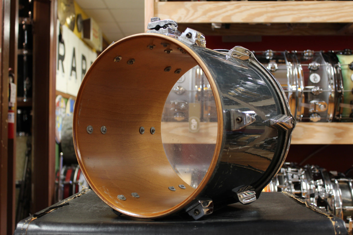 1980s Tama 11x12 Granstar Tom in Gun Metallic Grey