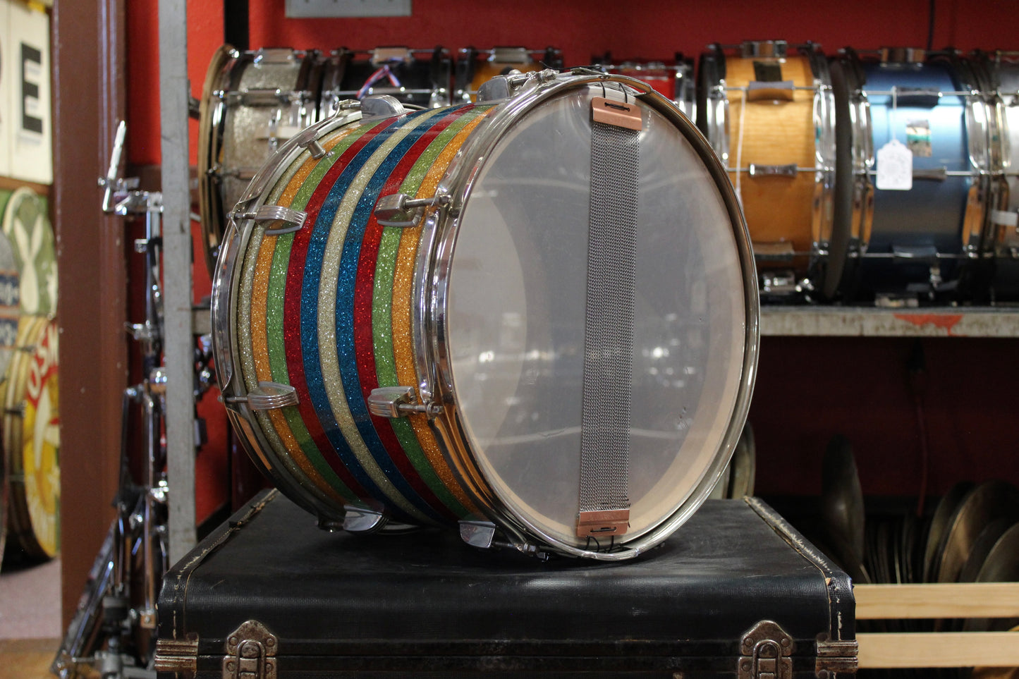 1950's WFL Super Classic Bass Drum and Snare Drum in Banded Pearl (Salesman) 14x22 10x14