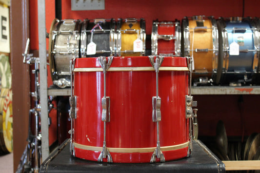 1950's WFL 10x14 Marching Snare Drum in Red Lacquer