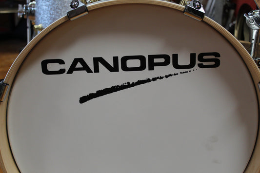 Canopus Neo Vintage M1 Standard Kit in Silver Sparkle 14x18 8x12 13x14