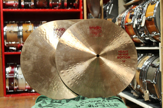 Paiste 14" 2002 Heavy Hi-Hats 971/1039g - Used