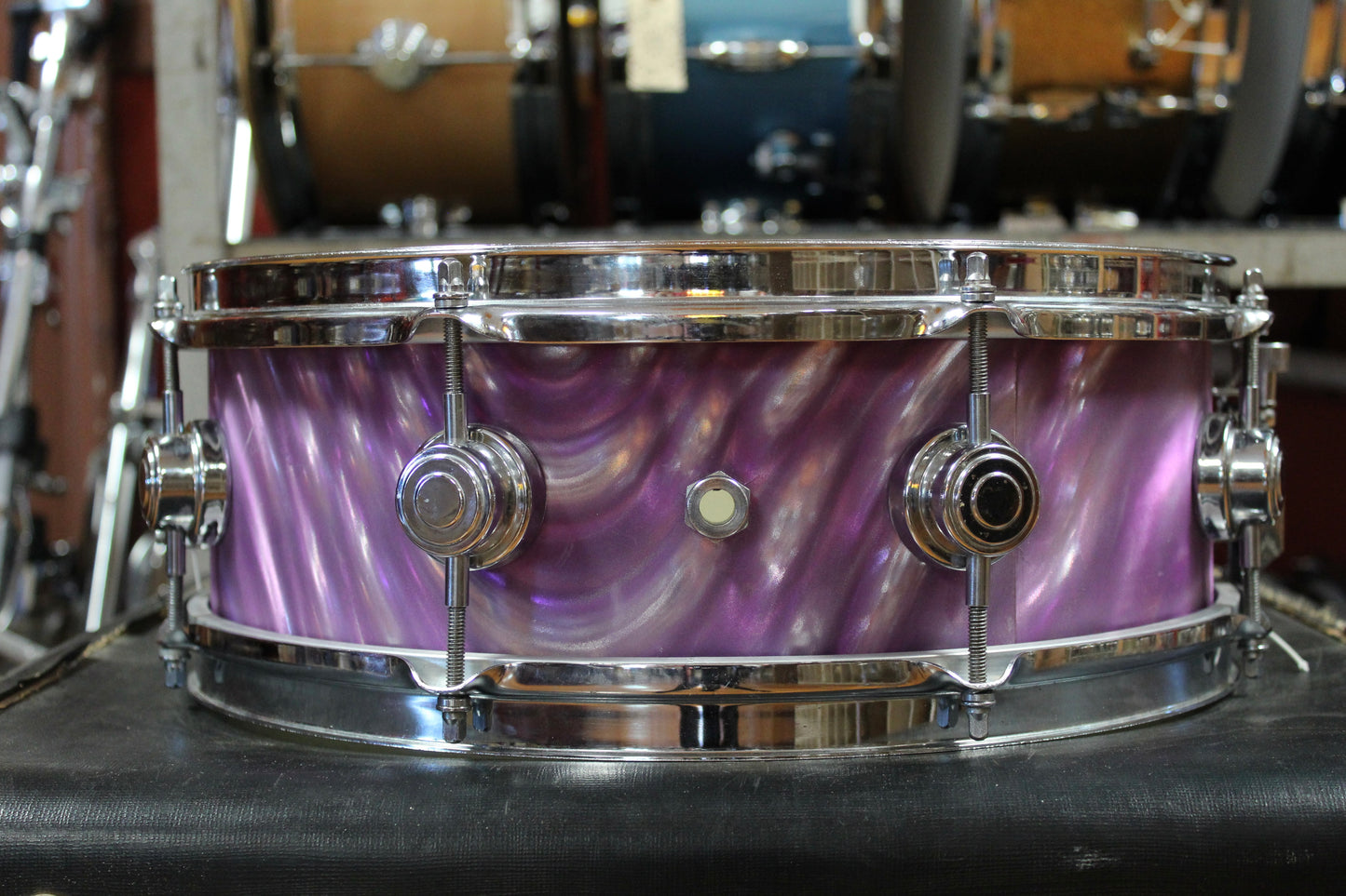 1970s Camco 5x14 Aristocrat Snare Drum in Purple Moire