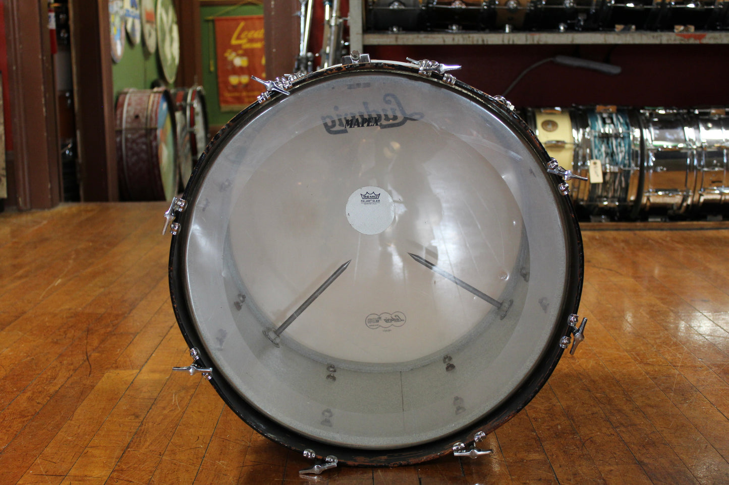 Late 1960s Ludwig Standard Outfit in Silver Mist 14x20 8x12 14x14 5.5x14