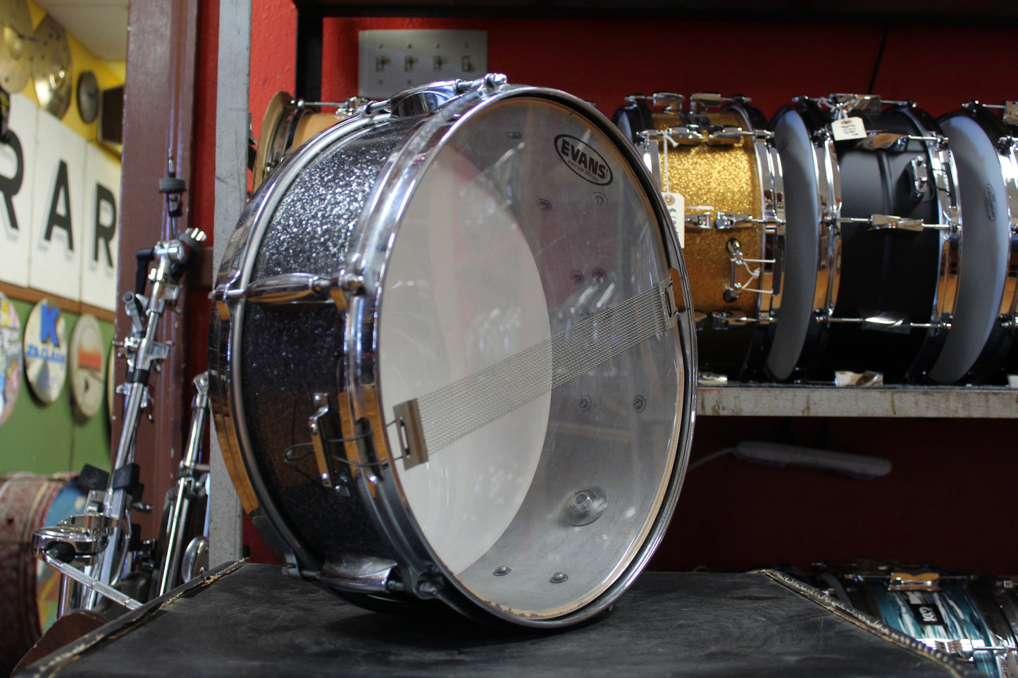 1960s Gretsch 5x14 Dixieland Snare Drum in Starlight Sparkle