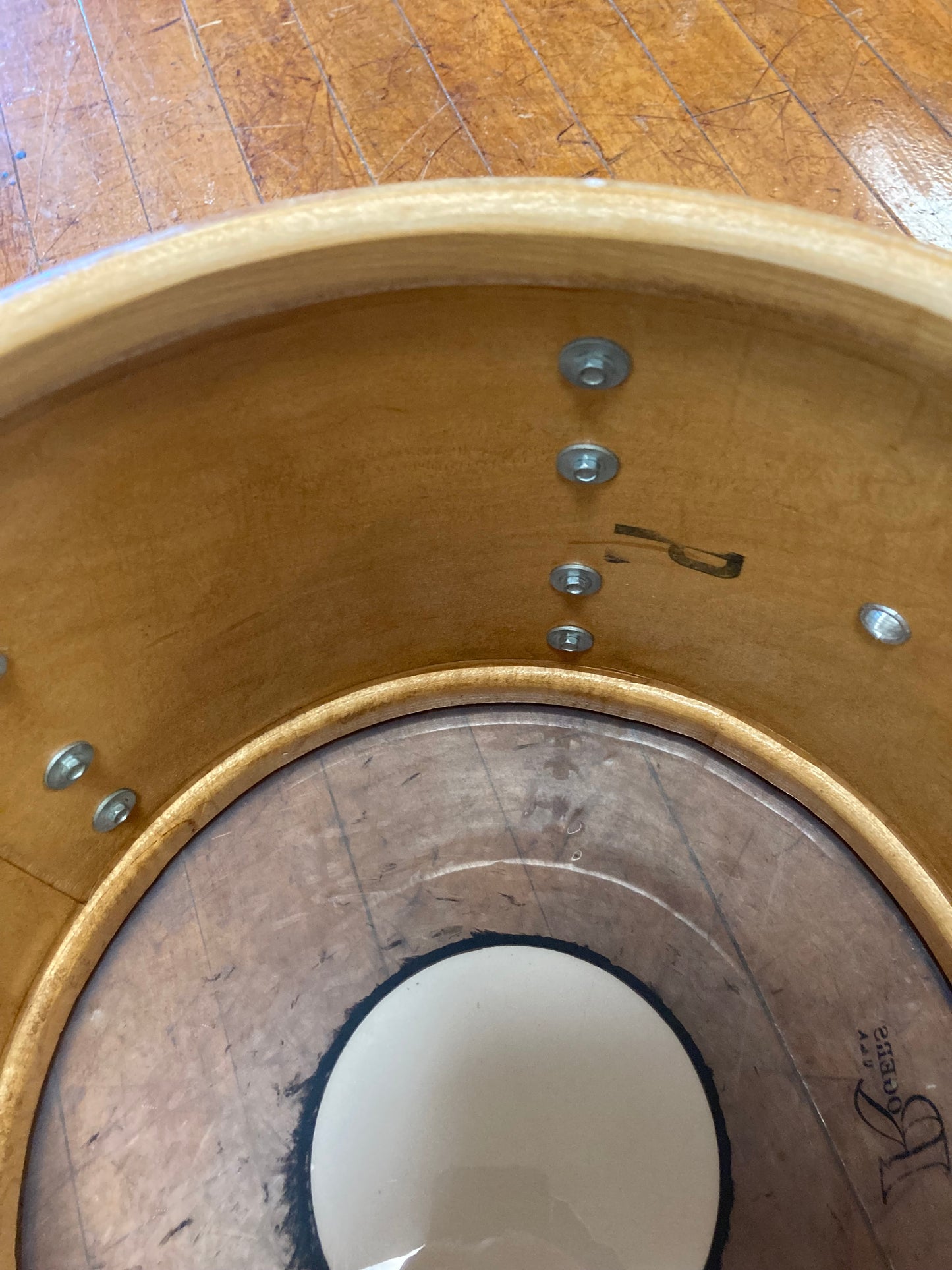 1970s Slingerland in White Marine Pearl 14x22 16x16 9x13