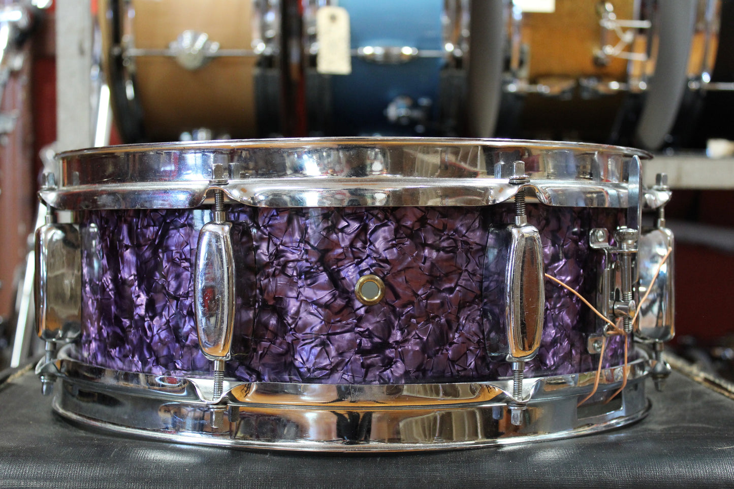 1950s Rogers 5x14 "Bennet Brothers" Snare Drum in Purple Diamond Pearl