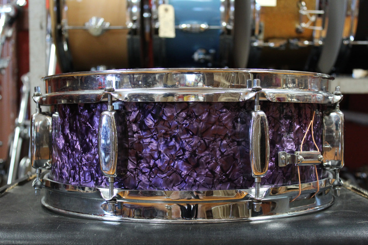 1950s Rogers 5x14 "Bennet Brothers" Snare Drum in Purple Diamond Pearl
