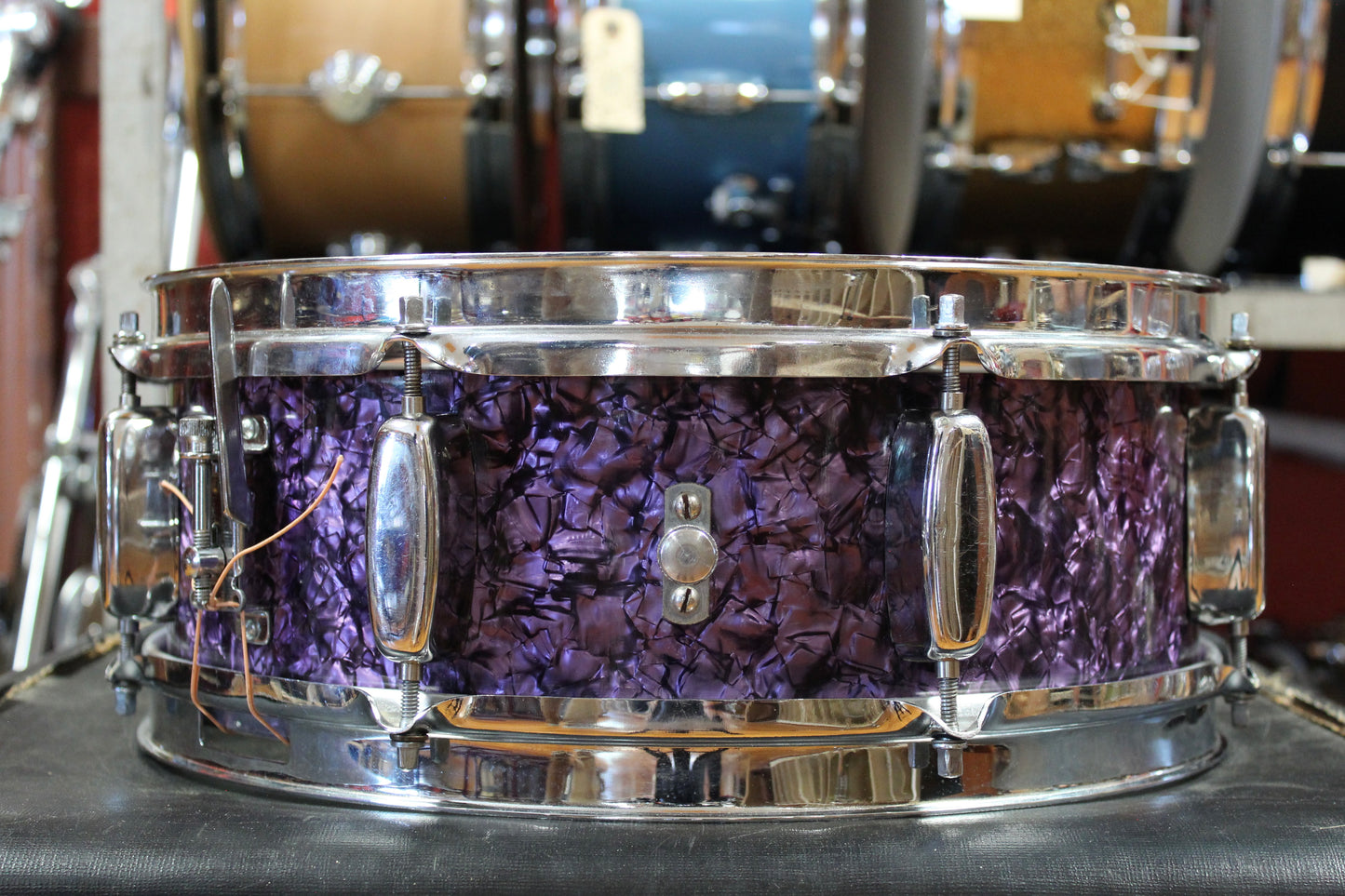 1950s Rogers 5x14 "Bennet Brothers" Snare Drum in Purple Diamond Pearl