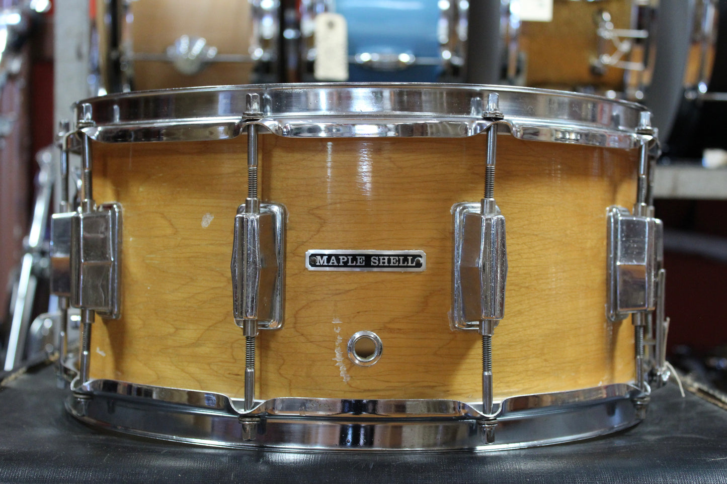 1980s Pearl 6.5x14 Maple Shell Snare Drum