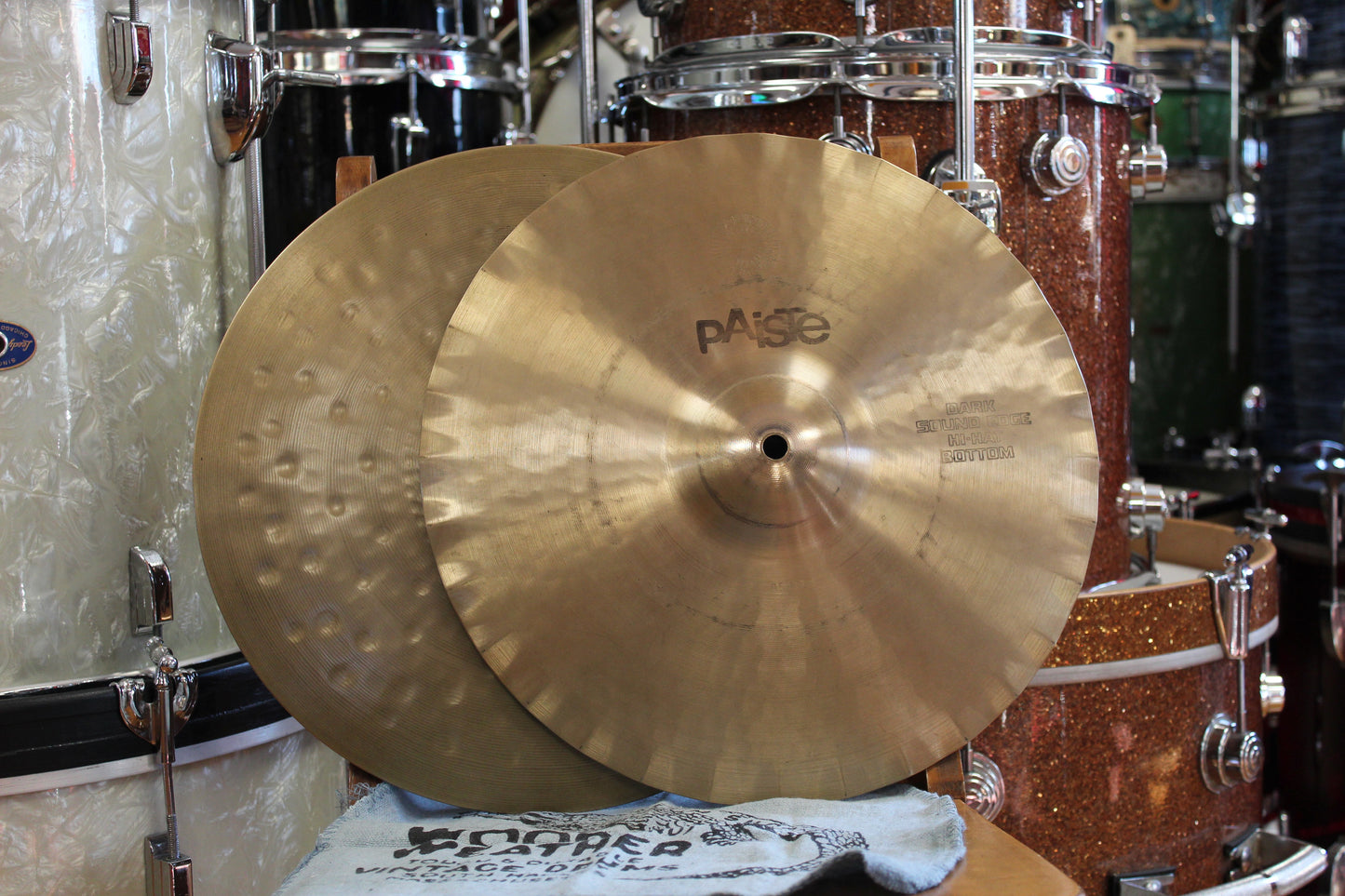 1979 Paiste 14" Sound Creation Dark Sound Edge Hi-Hats 1152/1228g