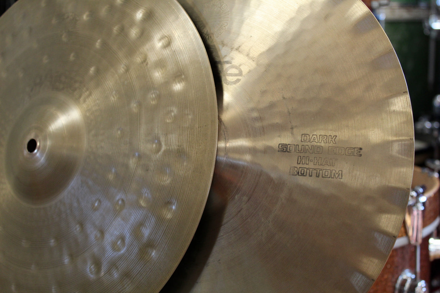 1979 Paiste 14" Sound Creation Dark Sound Edge Hi-Hats 1152/1228g
