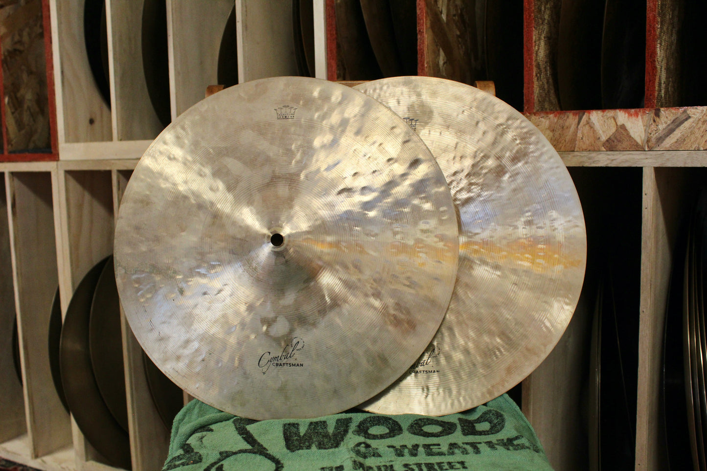 Cymbal Craftsman 14" EAK Style Flange Hi-Hats 977/1295g - Used