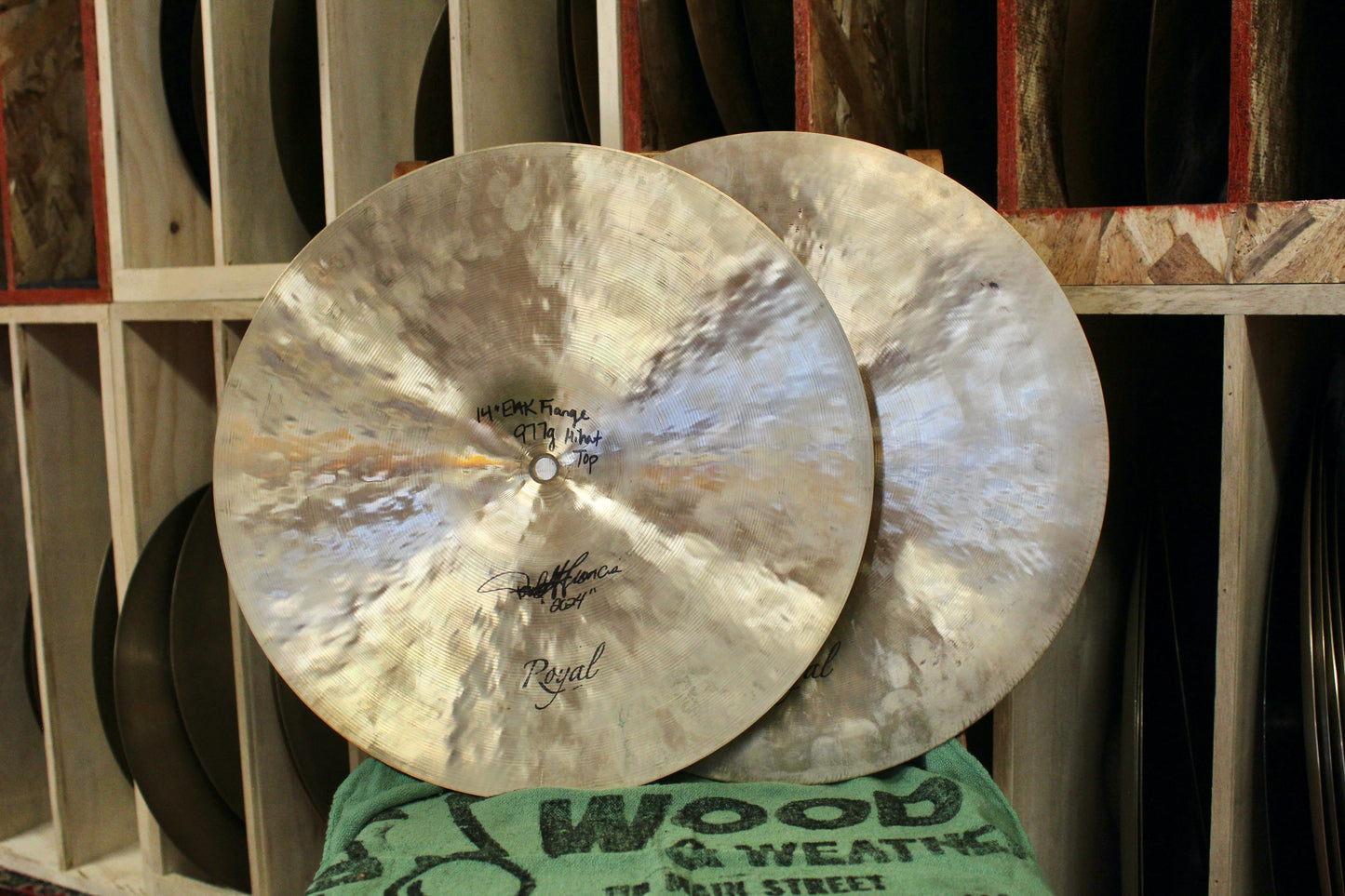 Cymbal Craftsman 14" EAK Style Flange Hi-Hats 977/1295g - Used