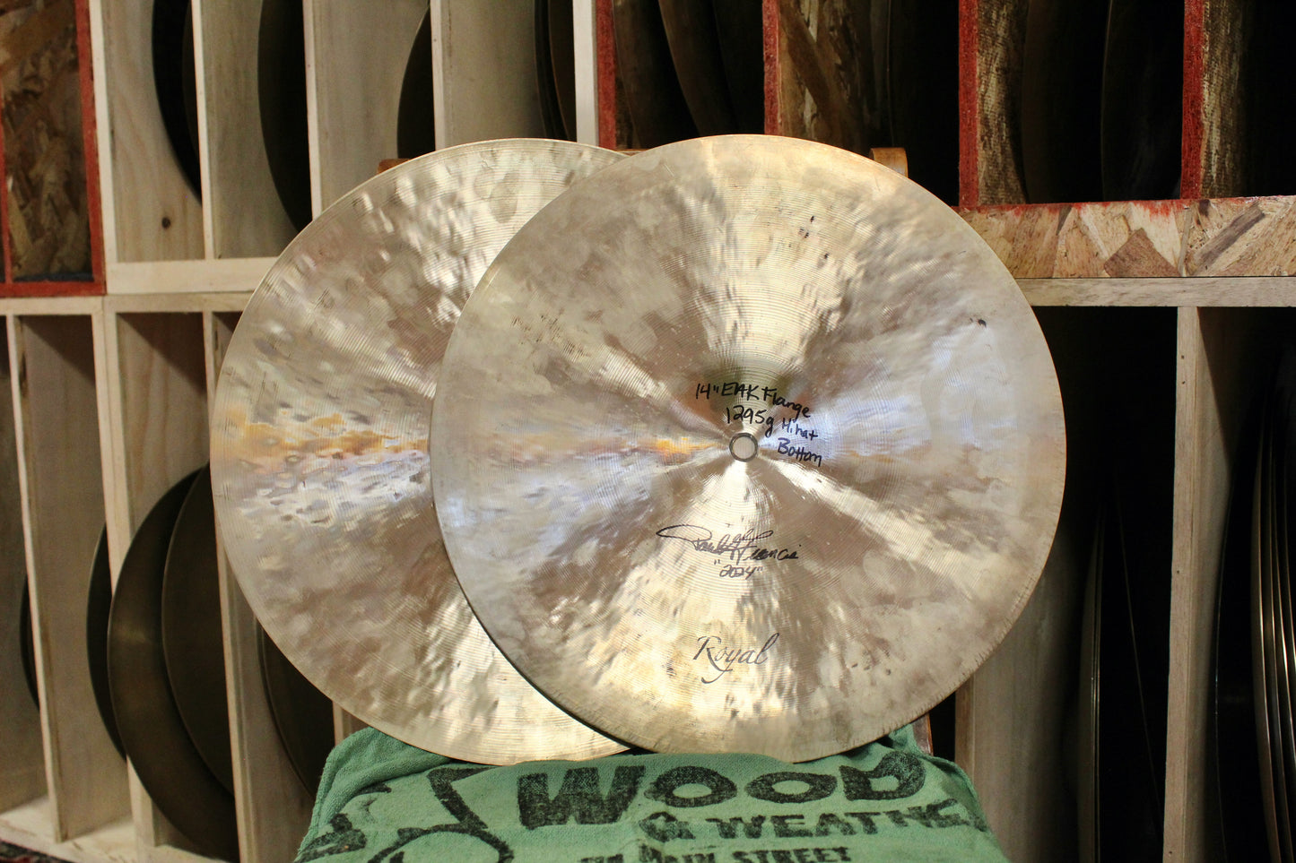 Cymbal Craftsman 14" EAK Style Flange Hi-Hats 977/1295g - Used
