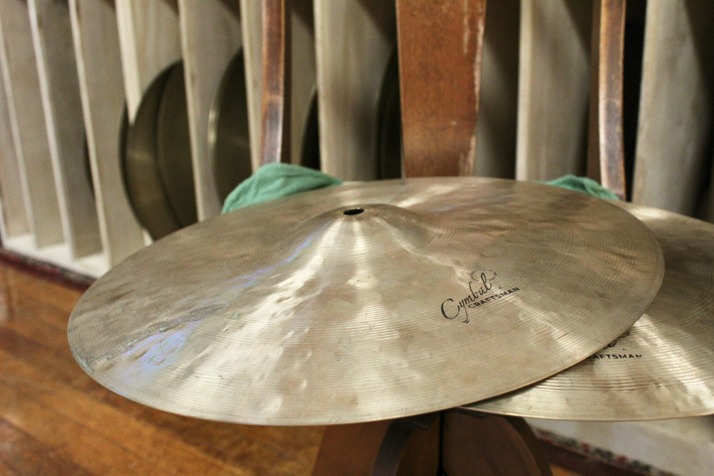 Cymbal Craftsman 14" EAK Style Flange Hi-Hats 977/1295g - Used