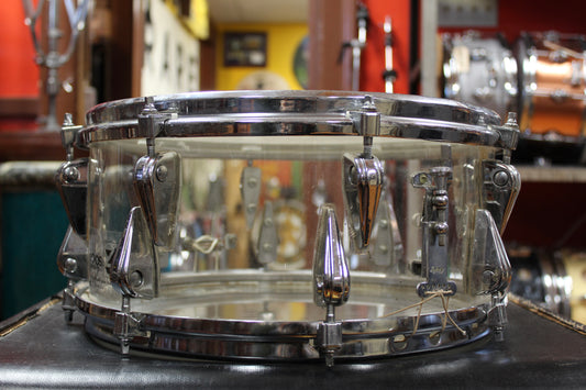 1970s Zickos Acrylic Snare Drum 6.5"x14"