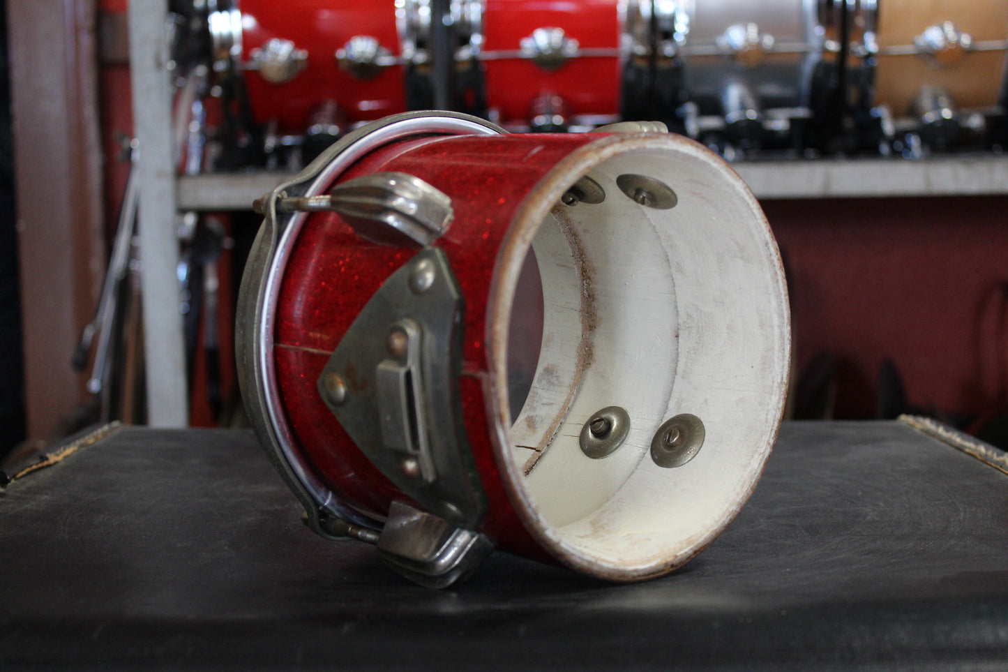 1950s Slingerland 6" and 8" Bongos in Red Sparkle
