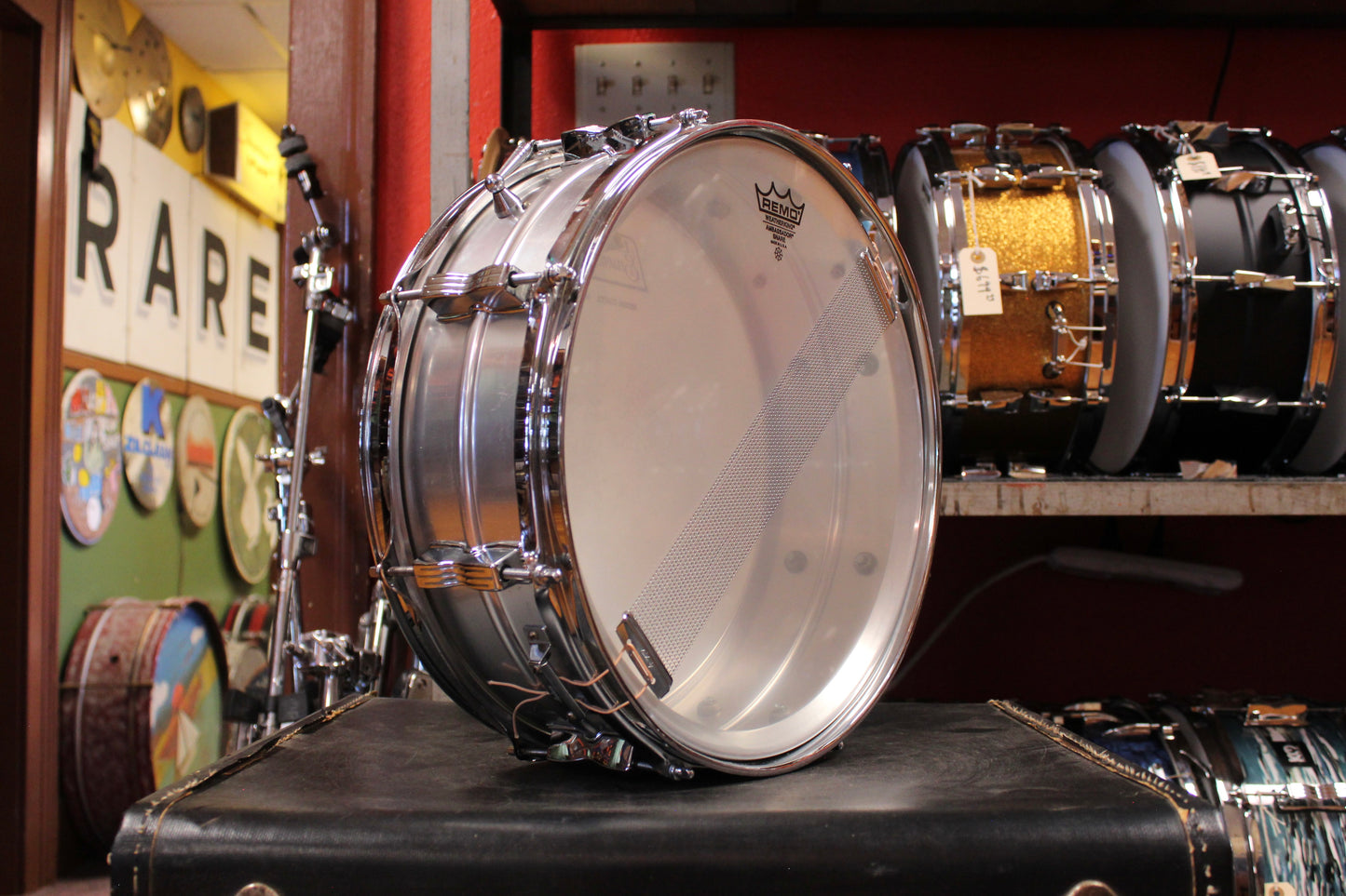 1960s Ludwig 5x14 Acrolite Snare Drum in Aluminum