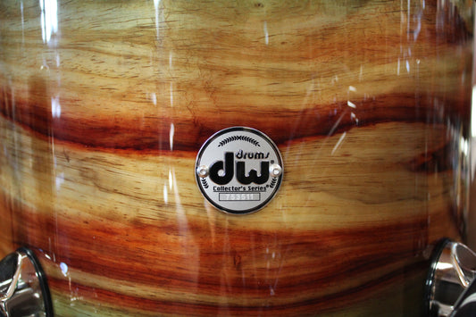 DW Collector's Series SonicPly 14"x20 14"x14" 8"x12" Natural to Quick Royal Blue Burst over Horizontal Padauk